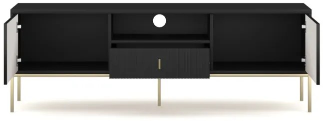 Tv Állvány Fekete/Arany Színben. MAGGIORE MA01. 155 cm.