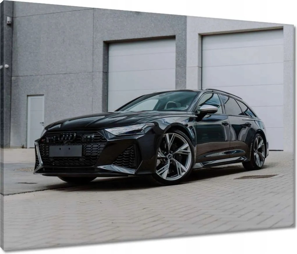 Vászonkép 80x60 Fekete autó Audi