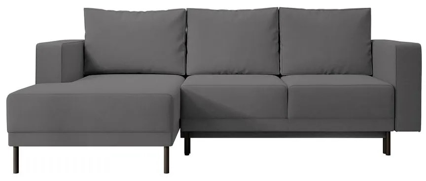 Sarokkanapé Rodriguez mini (B) (világos szürkés fekete + fekete). 1099550