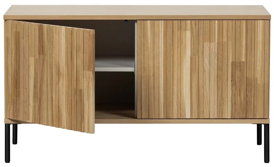 Natúr színű TV-állvány tölgyfa dekorral 100x56x44 cm Gravure – WOOOD