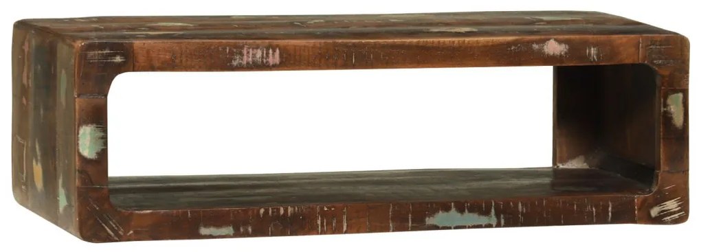 TV szekrény Többszínű 80x30x25 cm Tömör fa újrahasznosított