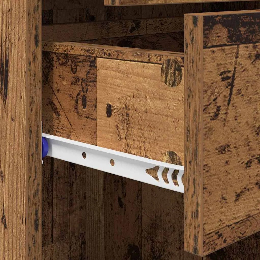 Magasfiú fiókkal Öreg fa 40 x 42,5 x 185 cm Faanyag