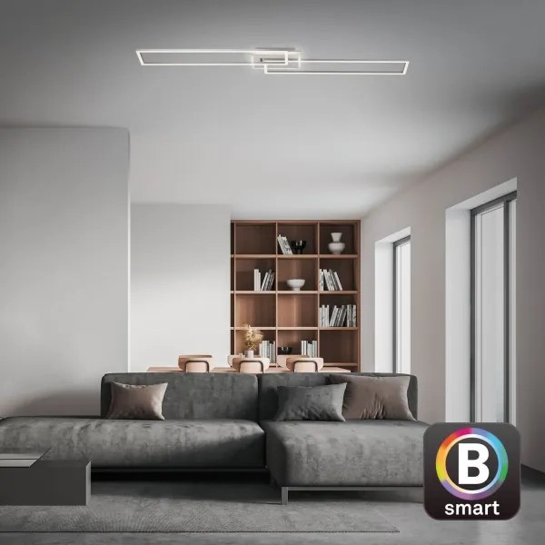 Brilo - LED Dimmelhető felületre szerelhető csillár FRAME 2xLED/20W/230V Wi-Fi Tuya + távirányító