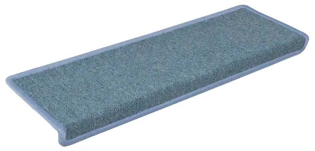 30 db lépcsőszőnyeg 65 x 21 x 4 cm tengerkék téglalap alakú széllel