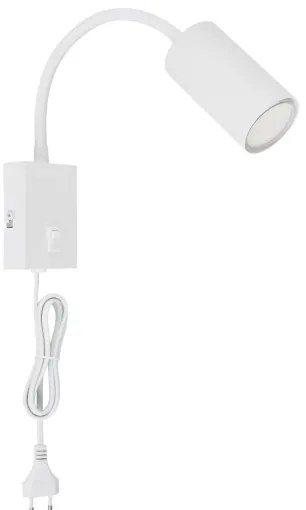 Globo 57911WW - Rugalmas fali lámpa ROBBY 1xGU10/25W/230V fehér