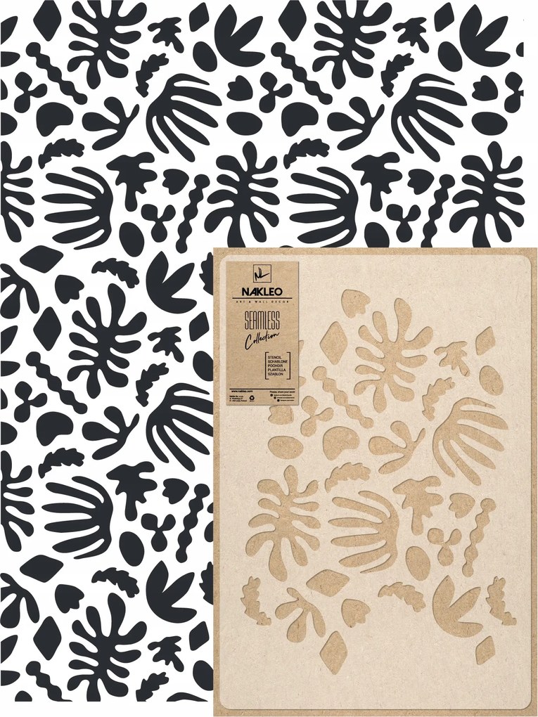 Festősablon Ismételhető Többször felhasználható 59x95cm Tapéta Virágok Matisse