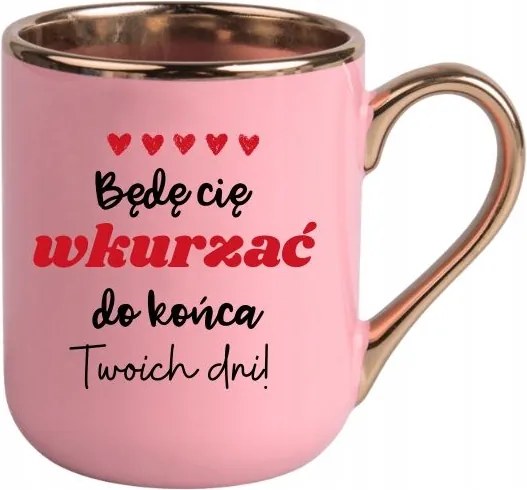 Bögre Rózsaszín Elegáns Ajándék Nőnapra Életed Végéig