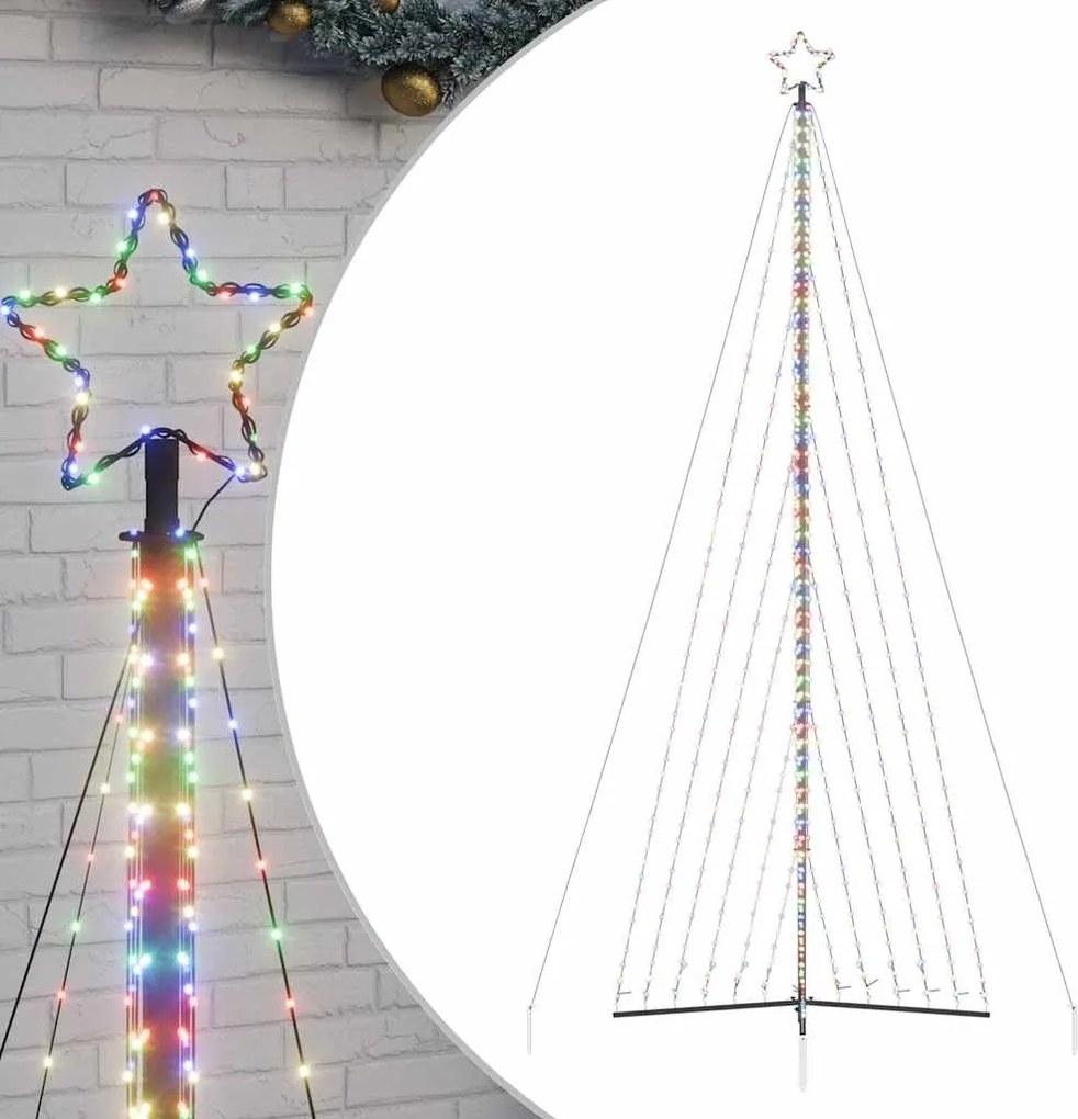 vidaXL színes LED karácsonyfa 789 LED 476 cm