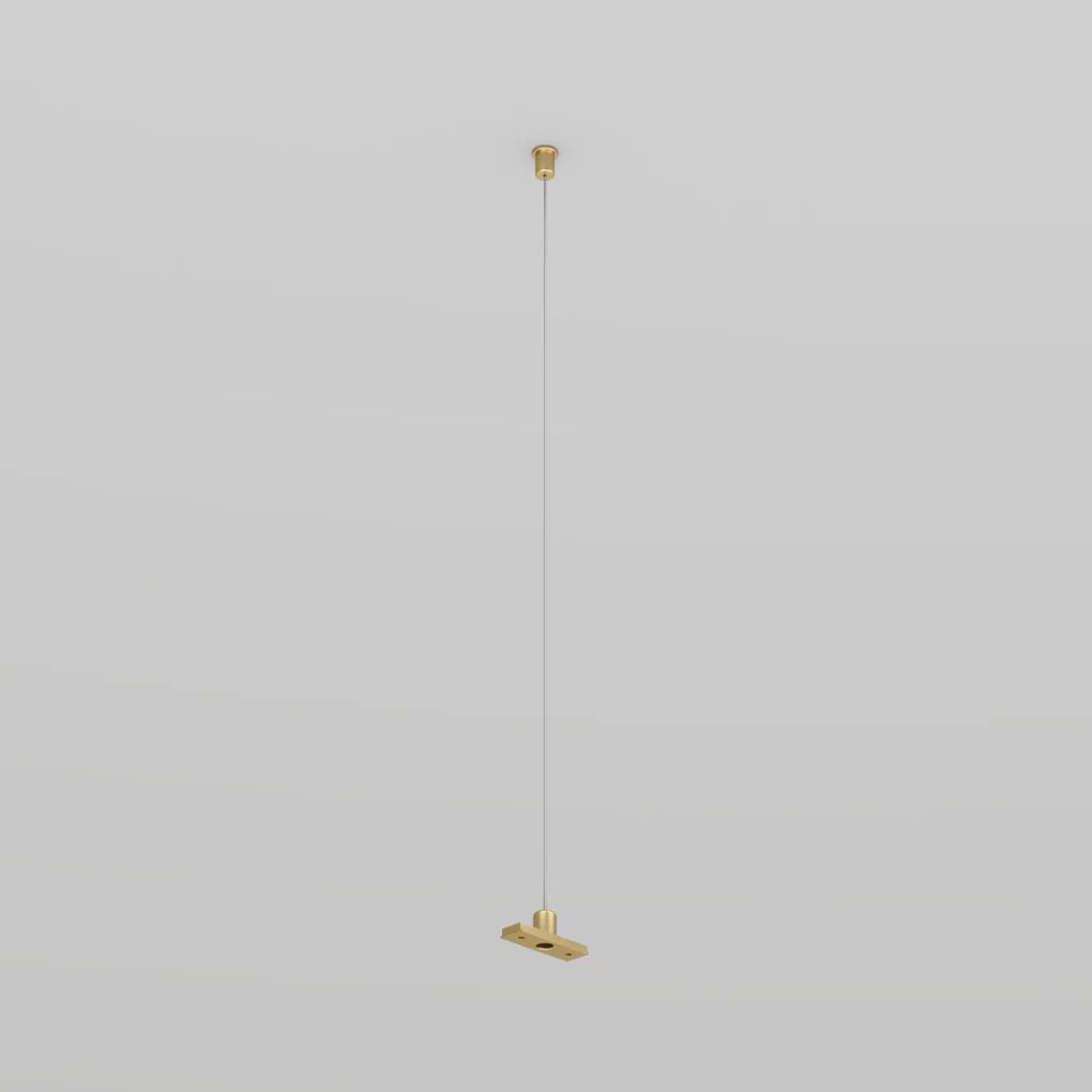 TR/EU-5718-SB suspension, Shine track system, Base series, 48V DC, IP20, 2 M, satin brass color, aluminum — TR/EU-5718-SB