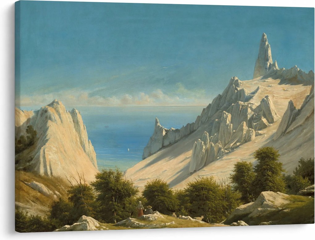 Kép - Georg Emil Libert, View of Sommerspiret, the Cliffs of Møn, reprodukciók (70x50 cm)