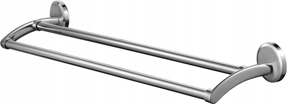 Fürdőszobai akasztó dupla 610 mm Bisk Sensation 03093 ezüst