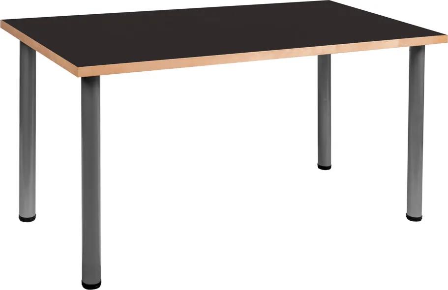 AKCIÓ Fekete íróasztal SÉRÜLT Láb magassága: 71 cm
