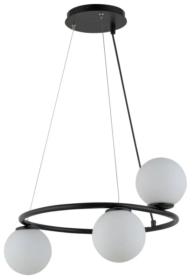 Csillár zsinóron GAMA 3xG9/12W/230V fekete