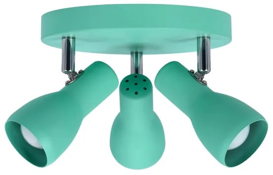 Spotlámpa PICARDO 3xE14/40W/230V türkiz