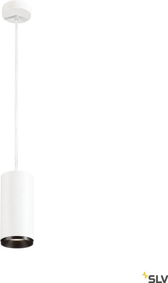 SLV 1004360 NUMINOS PD PHASE L Hengeres Függesztett Lámpa Fehér, Fekete LED IP20