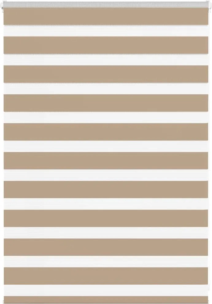 vidaXL zebrafüggönnyel homokbarna szövetszélesség 90,9 cm poliészter