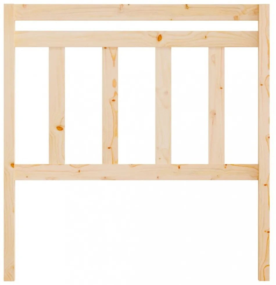 tömör fenyőfa ágyfejtámla 106 x 4 x 100 cm