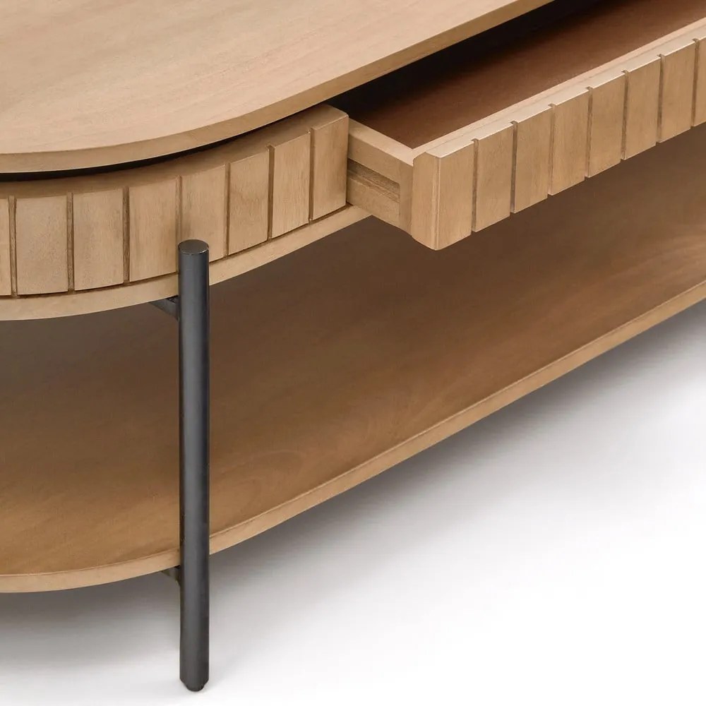 Mangófa dohányzóasztal 130x65 cm Licia - Kave Home