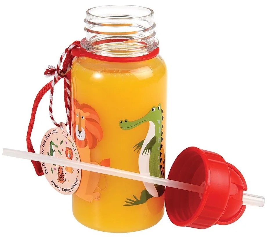 Piros tritán gyerek ivópalack 500 ml Colourful Creatures – Rex London