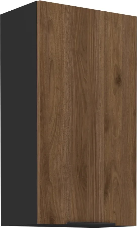 Felső szekrény, okapi dió/fekete, MENZO 50 G-90 1F