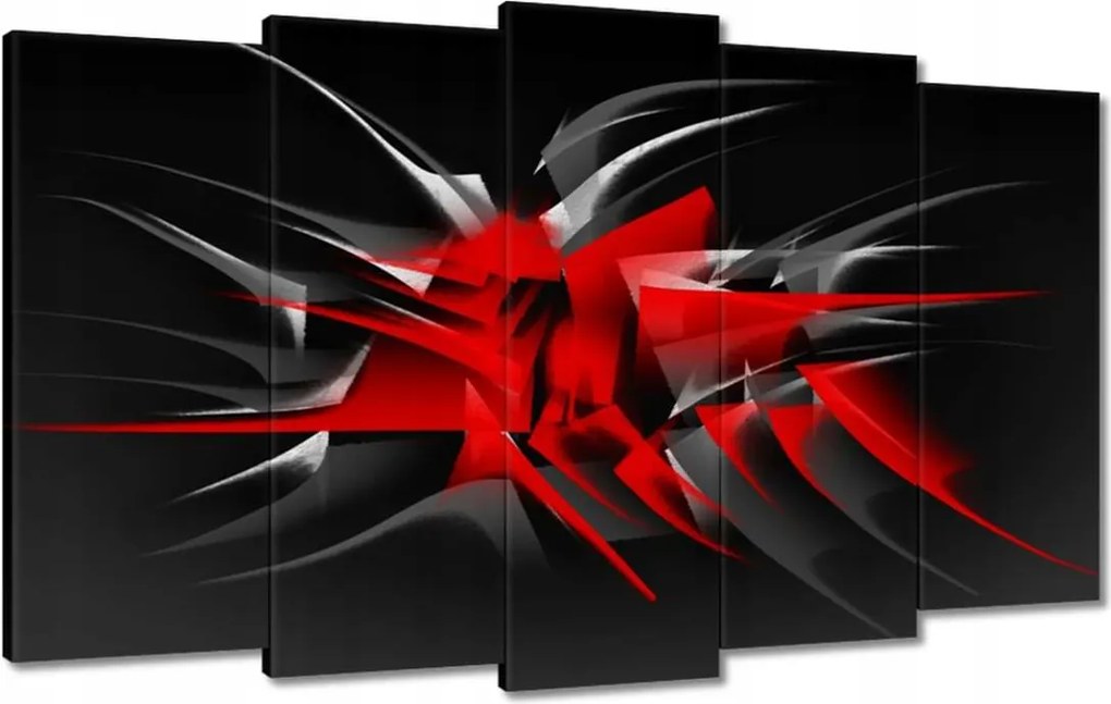 Vászonkép 100x60 divatos piros tüskék