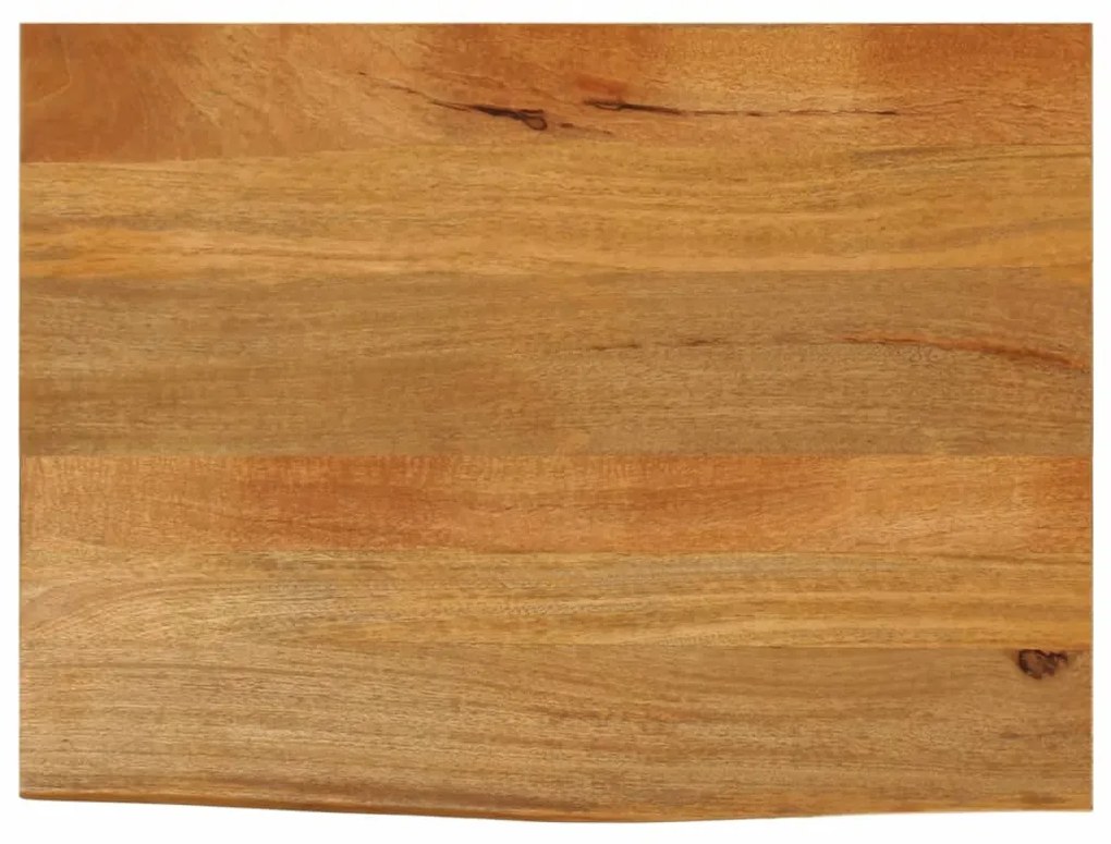 tömör mangófa asztallap természetes éllel 80 x 60 x 2,5 cm