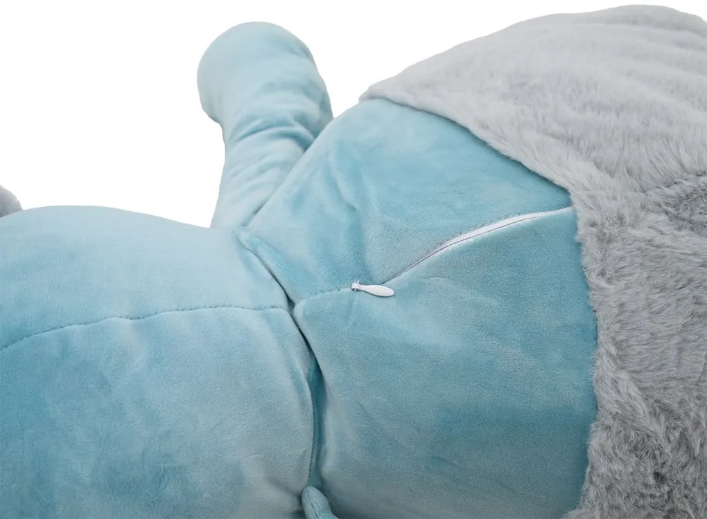 Plüss BOB MACI kék babatakaróval belül