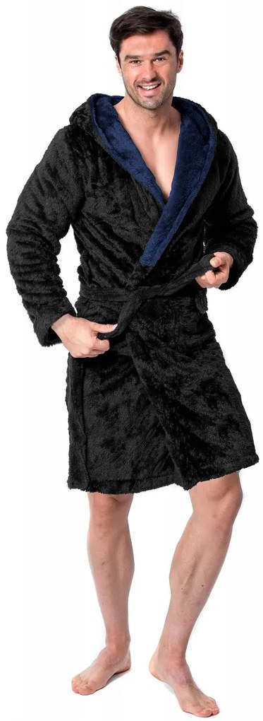 fürdőköpeny Jordan Black Navy Men M