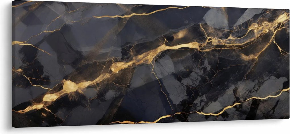 Kép - Fekete - arany dekoráció (120x50 cm)