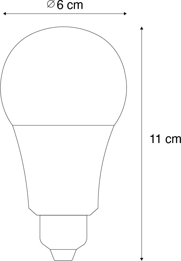 3 darabos intelligens E27 dimmelhető LED izzókészlet A60 9W 806 lm 2700K-6500K, Zigbee Smart Hub-bal