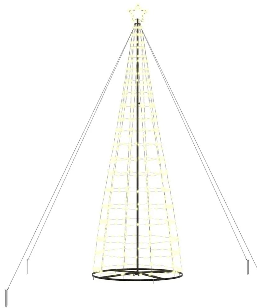 LED Karácsonyi Fenyő 800 LED-del Meleg fehér 400 cm Vas