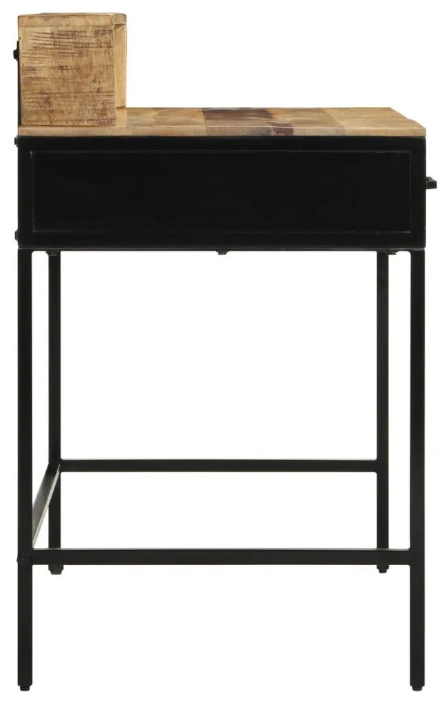 Konzol asztal 100x55x75 cm Tömör durva fa mangó