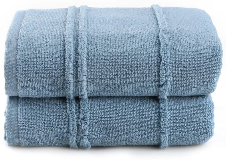 Kék frottír törölköző szett 2 db-os 50x90 cm Arden – Foutastic