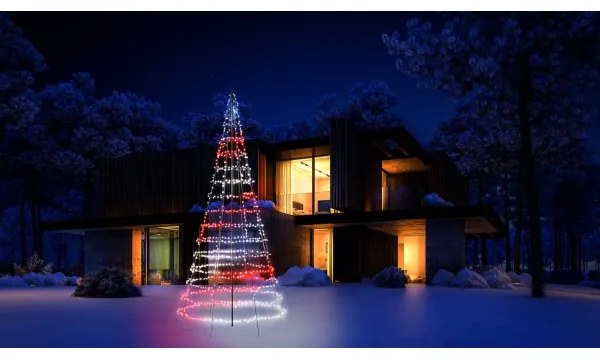 Twinkly TWP01KSPP-BEU - LED RGBW kültéri karácsonyfa TREE 1000xLED IP44 Wi-Fi
