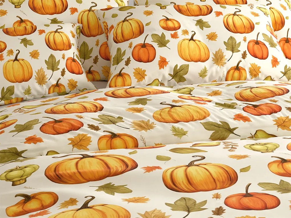 Mikroszálas ágyneműhuzat AUTUMN PUMPKINS színes Ágyneműhuzat mérete: 2 db 70 x 90 cm | 200 x 220 cm