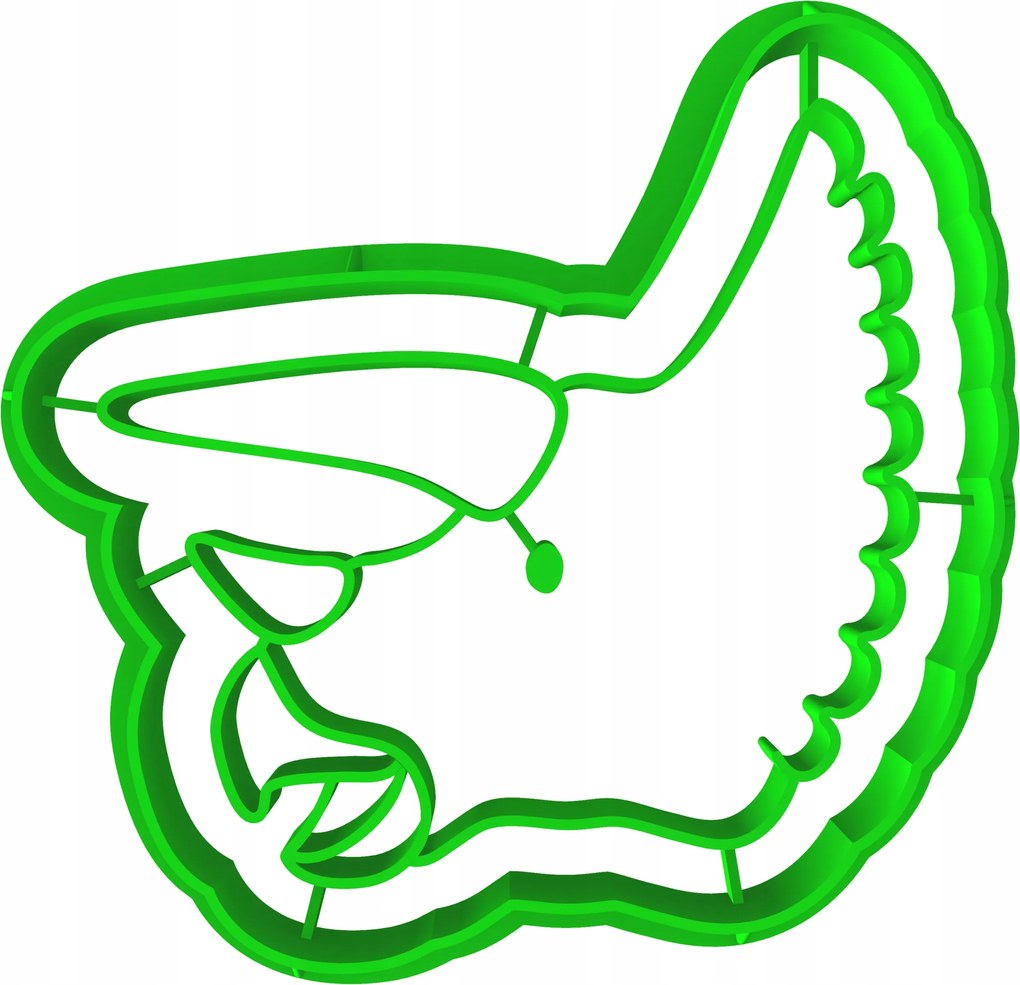 Forma Lyukasztó Mézeskalács kiszúró Dinoszaurusz Triceratops koponya