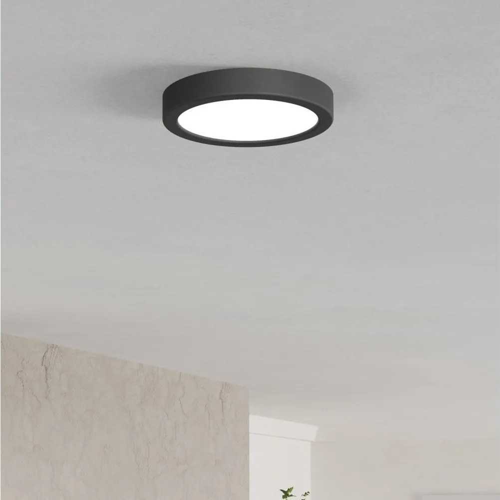 Eglo 901297-LED Mennyezeti lámpatest FUEVA LED/7,5W/230V 2700/4000/6500K átm. 16,6 cm fekete