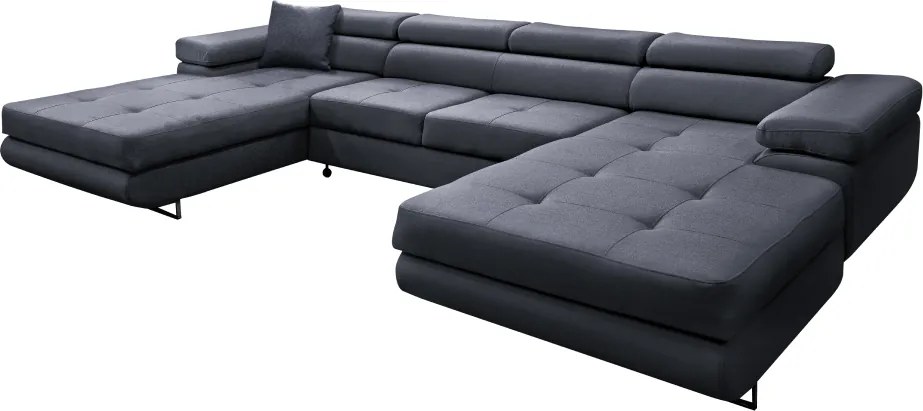 Univerzális ülőgarnitúra, szürke, AMARETA U