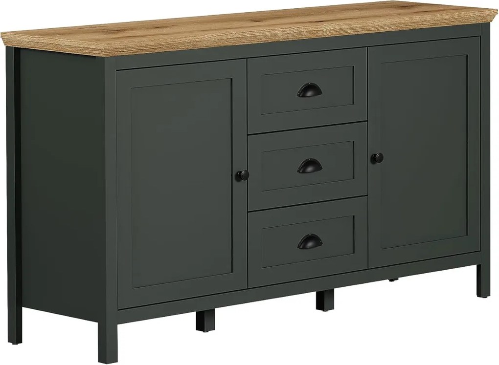 Stanton fiókos szekrény sötétzöld