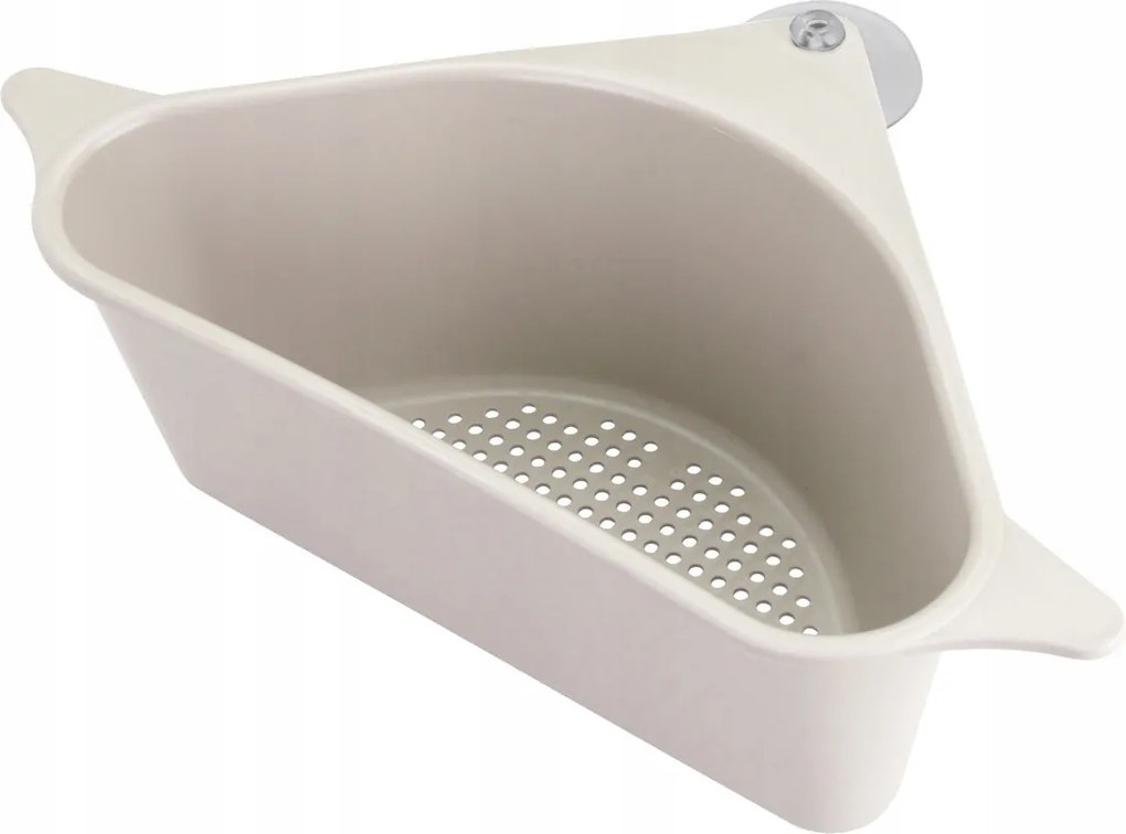 Mosogató Szűrő Sarok Krémszínű Műanyag Konyhai Rendszerező 15X27,5X8,7CM