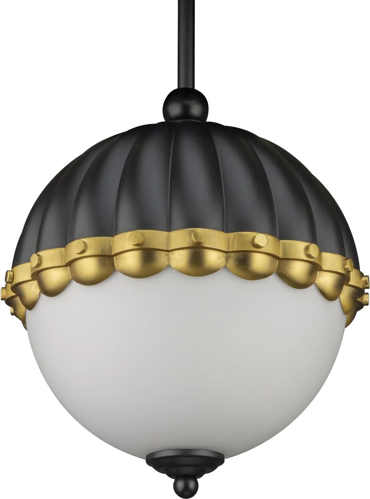 Cosmolight glamour modern függeszték pralines fekete sárgaréz cosp01213bk