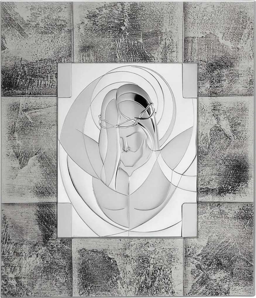 Jézus modern ezüst fa kép Méret: 48x61 cm