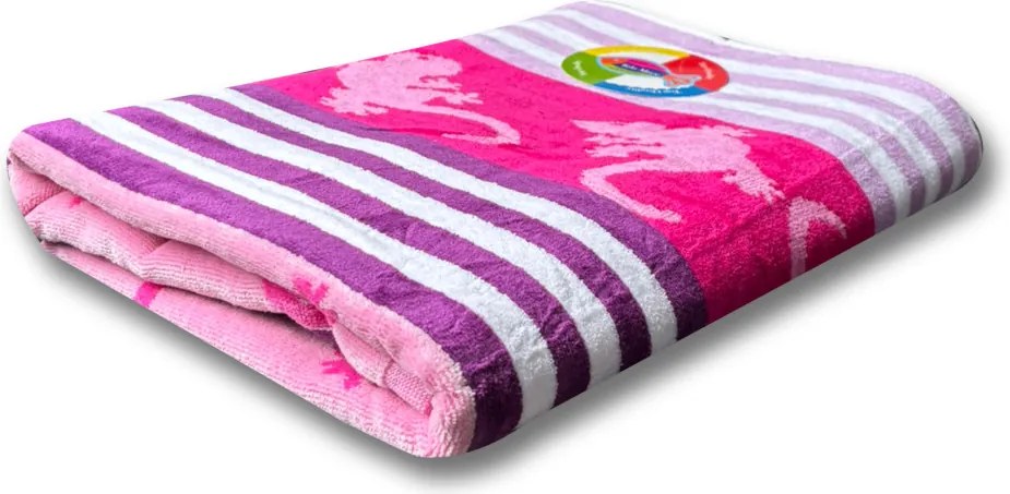 Crazy Gekko lila strandtörölköző