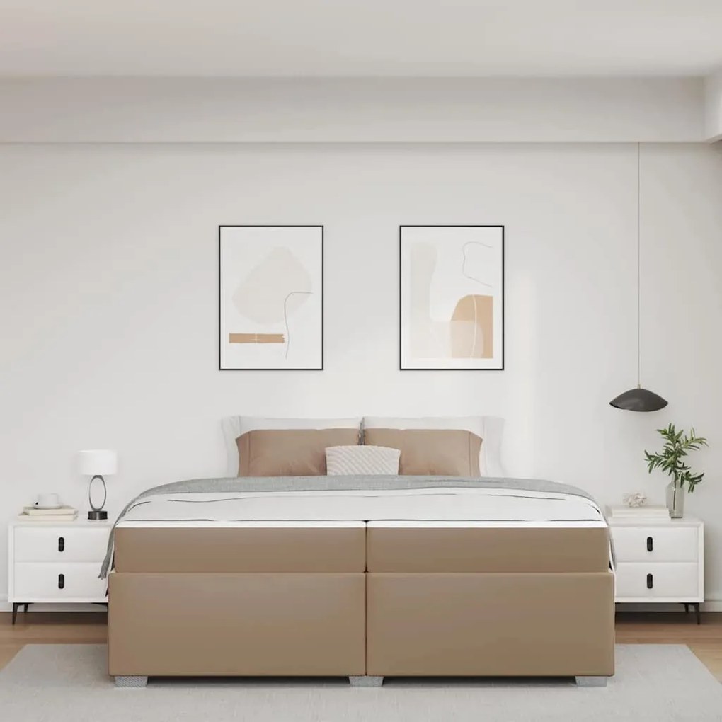 Ágykeret Cappuccino 200 x 200 cm Műbőr