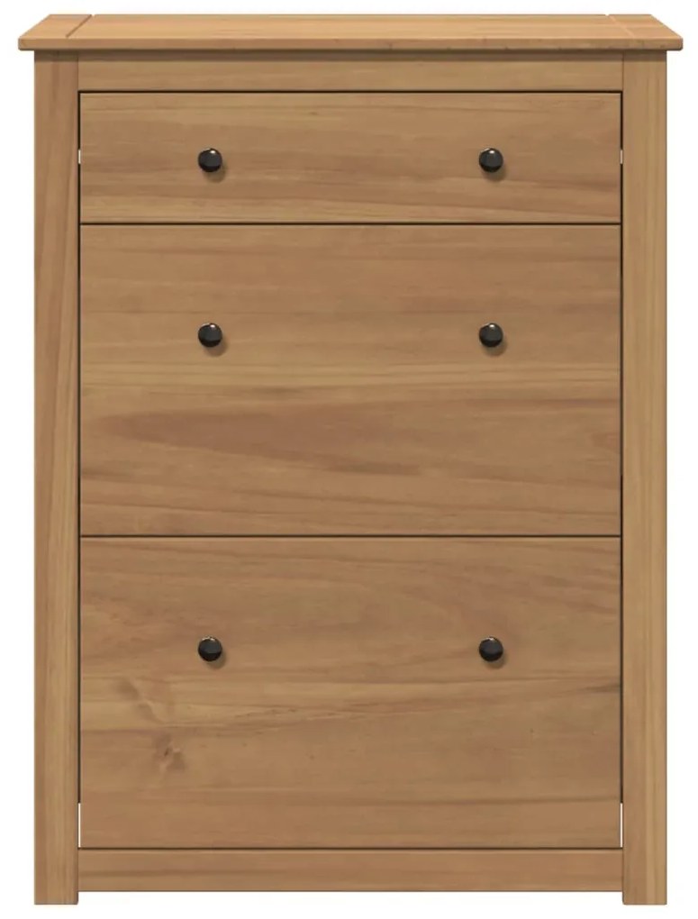 Panama tömör fenyőfa cipőtároló szekrény 80 x 35 x 105 cm
