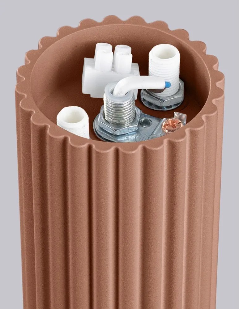 Világosbarna mennyezeti lámpa üveg búrával ø 12 cm Orbital – Sollux