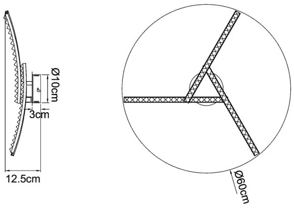 Globo 67169-18 - LED Felületre szerelhető csillár JULES LED/18W/230V 2700/4000/6000K