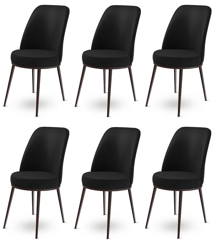 Dexa Black étkezőszék szett, 6 db, 6 db