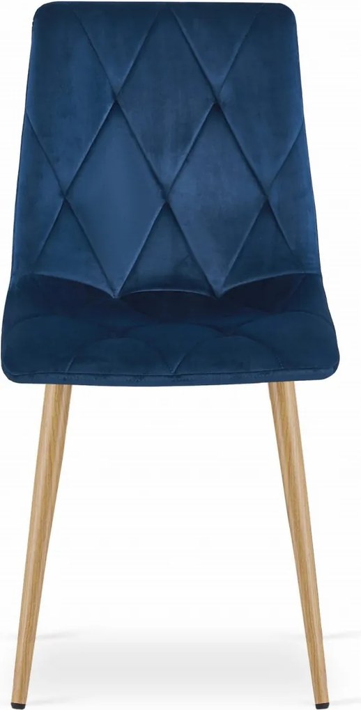 Kék bársony étkezőszék LIBRA