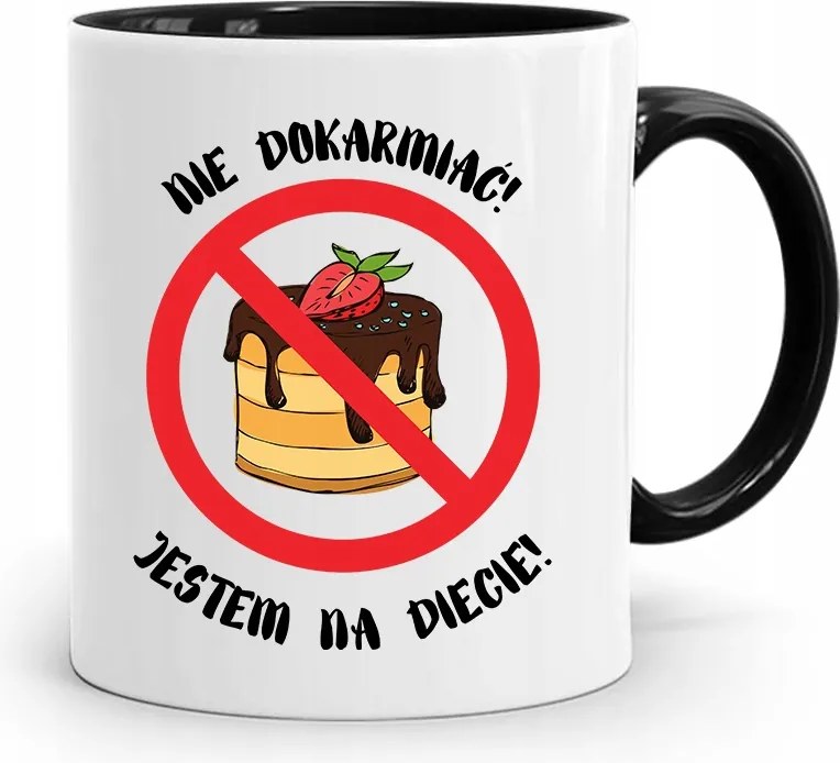 Dietetikusoknak Dietetikus Bögre Fekete Ajándék fényképes nyomtatással